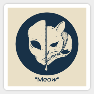 Fe-Lying the Alien Cat Sticker